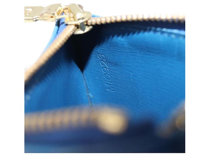 LOUIS VUITTON Epi Pochette Cles Coin Purse Blue M6380G LV Auth bs37132A Azul - vista 12