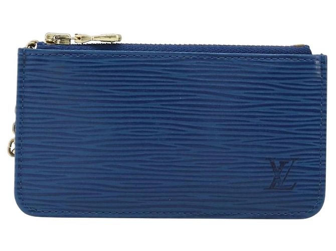 LOUIS VUITTON Epi Pochette Cles Coin Purse Blue M6380G LV Auth bs37132A Azul - vista 13