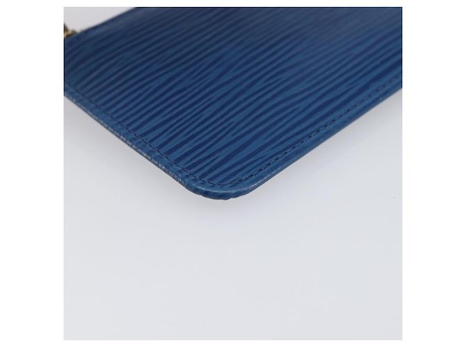 LOUIS VUITTON Epi Pochette Cles Coin Purse Blue M6380G LV Auth bs37132A Azul - vista 14
