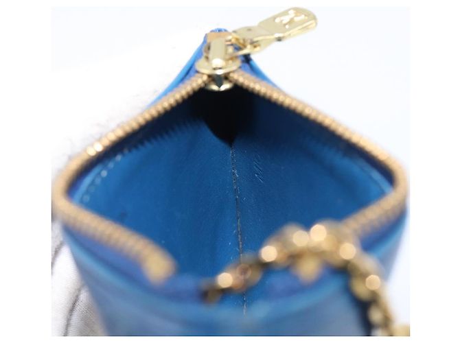 LOUIS VUITTON Epi Pochette Cles Coin Purse Blue M6380G LV Auth bs37132A Azul - vista 18