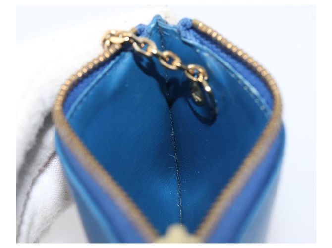 LOUIS VUITTON Epi Pochette Cles Coin Purse Blue M6380G LV Auth bs37132A Azul - vista 19