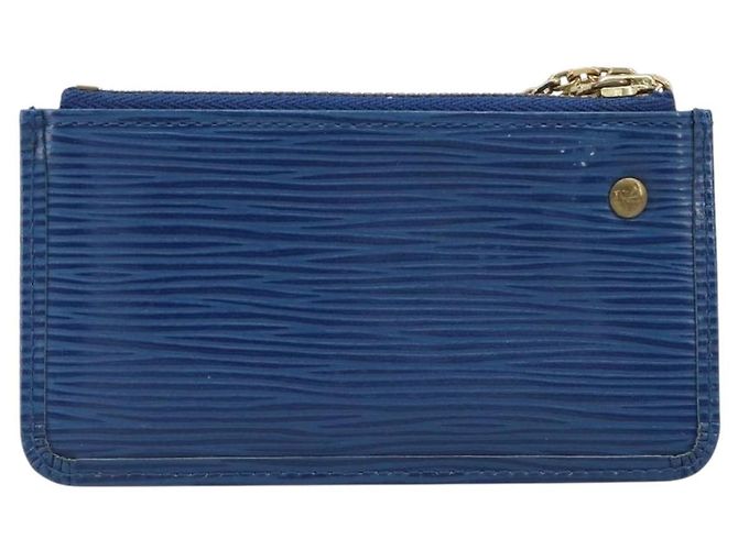 LOUIS VUITTON Epi Pochette Cles Coin Purse Blue M6380G LV Auth bs37132A Azul - vista 2