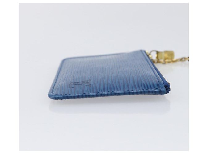 LOUIS VUITTON Epi Pochette Cles Coin Purse Blue M6380G LV Auth bs37132A Azul - vista 3