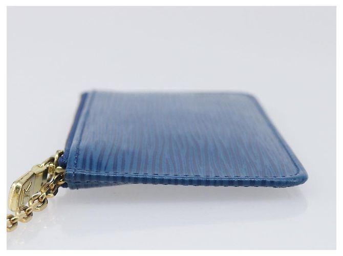 LOUIS VUITTON Epi Pochette Cles Coin Purse Blue M6380G LV Auth bs37132A Azul - vista 4