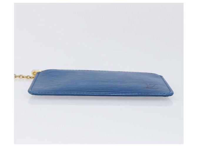 LOUIS VUITTON Epi Pochette Cles Coin Purse Blue M6380G LV Auth bs37132A Azul - vista 6