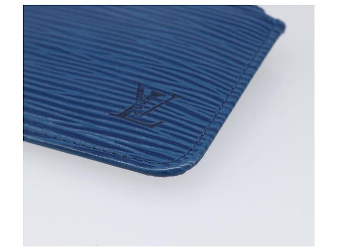 LOUIS VUITTON Epi Pochette Cles Coin Purse Blue M6380G LV Auth bs37132A Azul - vista 7