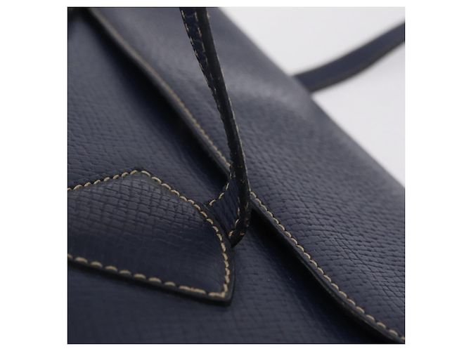 Saco Tote LOEWE Couro Gold Blue Auth bs37329 Azul Dourado - vista 10