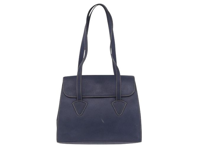 Saco Tote LOEWE Couro Gold Blue Auth bs37329 Azul Dourado - vista 13