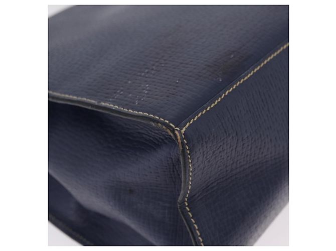 Saco Tote LOEWE Couro Gold Blue Auth bs37329 Azul Dourado - vista 18