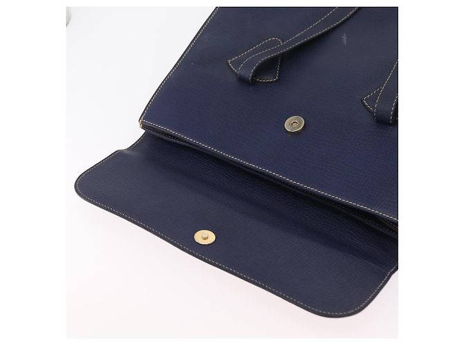 Saco Tote LOEWE Couro Gold Blue Auth bs37329 Azul Dourado - vista 21
