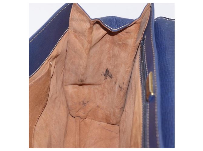 Saco Tote LOEWE Couro Gold Blue Auth bs37329 Azul Dourado - vista 25