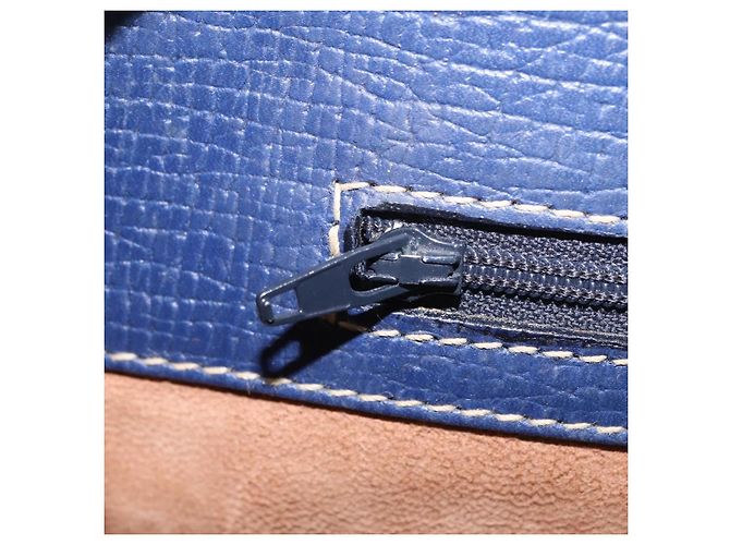 Saco Tote LOEWE Couro Gold Blue Auth bs37329 Azul Dourado - vista 27
