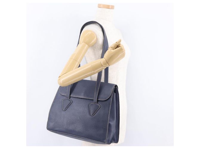 Saco Tote LOEWE Couro Gold Blue Auth bs37329 Azul Dourado - vista 30