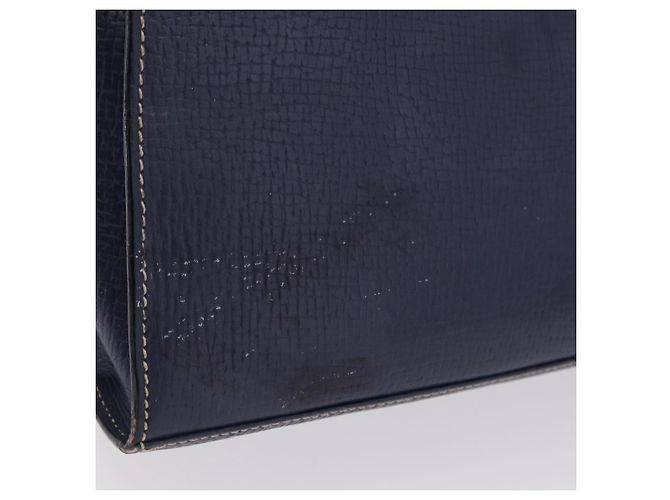 Saco Tote LOEWE Couro Gold Blue Auth bs37329 Azul Dourado - vista 4