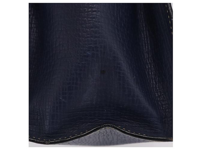 Saco Tote LOEWE Couro Gold Blue Auth bs37329 Azul Dourado - vista 6