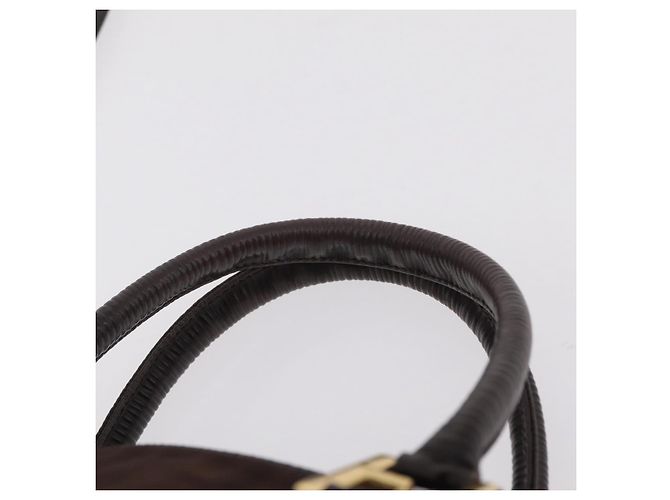 FENDI Zucca Canvas Handtasche 2way Brown Gold Tone Auth mr2984A Braun - Ansicht 14