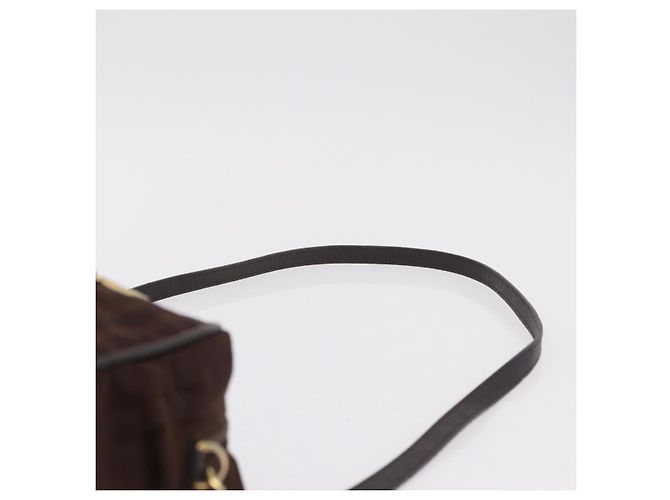 FENDI Zucca Canvas Handtasche 2way Brown Gold Tone Auth mr2984A Braun - Ansicht 16