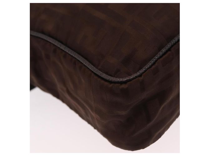 FENDI Zucca Canvas Handtasche 2way Brown Gold Tone Auth mr2984A Braun - Ansicht 19