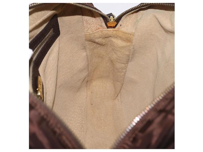 FENDI Zucca Canvas Handtasche 2way Brown Gold Tone Auth mr2984A Braun - Ansicht 24