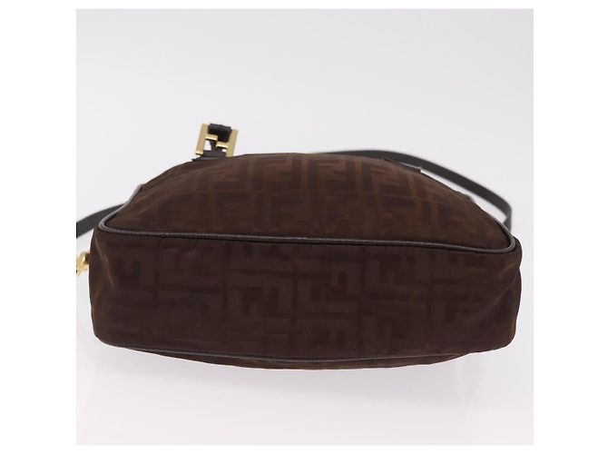 FENDI Zucca Canvas Handtasche 2way Brown Gold Tone Auth mr2984A Braun - Ansicht 6