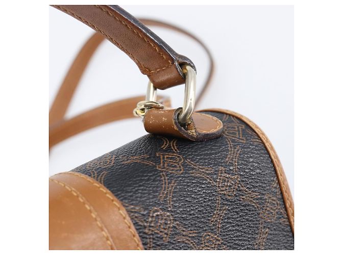BALLY Handtasche PVC 2way Schwarz Gold Auth ka6321 Golden - Ansicht 10