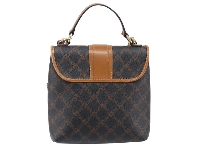 BALLY Handtasche PVC 2way Schwarz Gold Auth ka6321 Golden - Ansicht 2