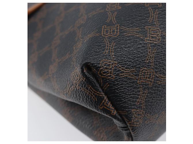BALLY Handtasche PVC 2way Schwarz Gold Auth ka6321 Golden - Ansicht 20