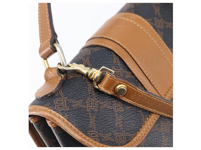 BALLY Handtasche PVC 2way Schwarz Gold Auth ka6321 Golden - Ansicht 23
