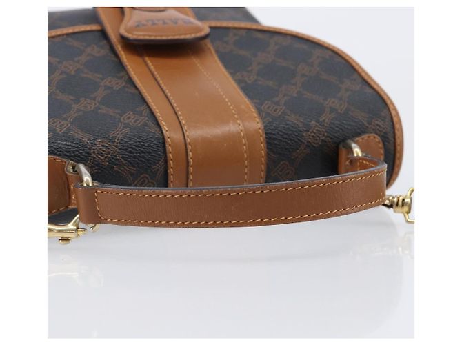 BALLY Handtasche PVC 2way Schwarz Gold Auth ka6321 Golden - Ansicht 7