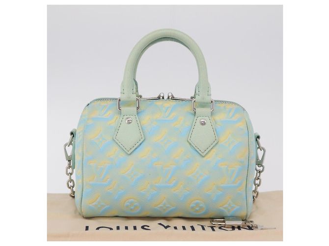 Borsa LOUIS VUITTON Summer Stardust Speedy Bandouliere20 M46092 LV Auth 205980SAM Verde Monogramma - vista 12