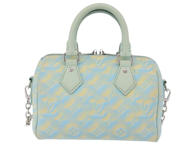 Borsa LOUIS VUITTON Summer Stardust Speedy Bandouliere20 M46092 LV Auth 205980SAM Verde Monogramma - vista 13