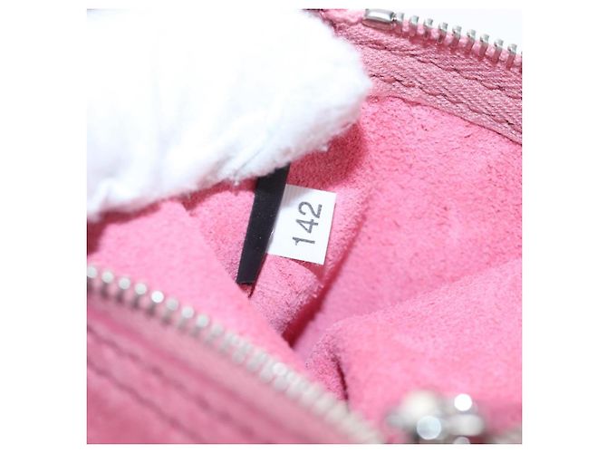 Borsa a tracolla Miu Miu Suede Pink Silver Auth 204837A Argento Rosa - vista 12