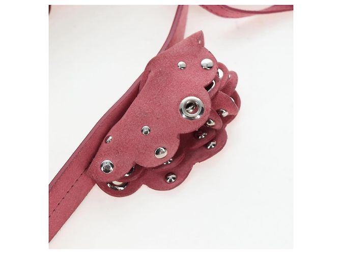 Borsa a tracolla Miu Miu Suede Pink Silver Auth 204837A Argento Rosa - vista 14