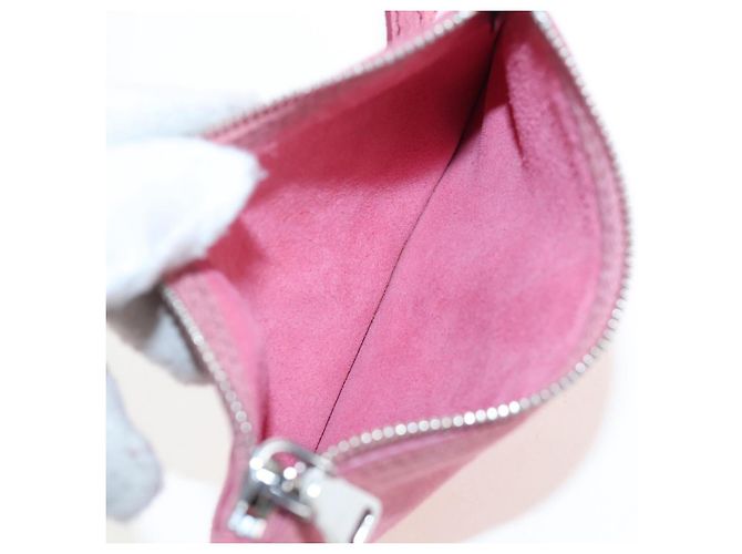 Borsa a tracolla Miu Miu Suede Pink Silver Auth 204837A Argento Rosa - vista 27