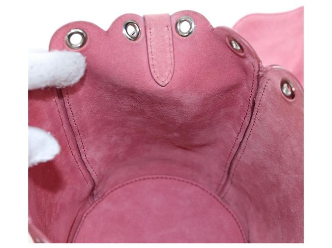 Borsa a tracolla Miu Miu Suede Pink Silver Auth 204837A Argento Rosa - vista 29