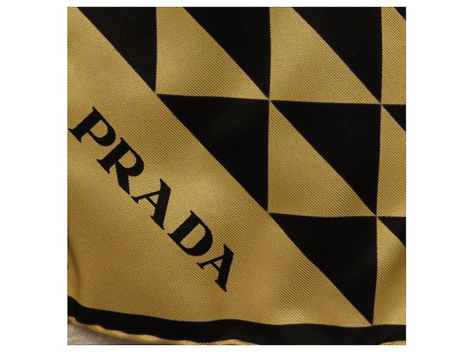 PRADA Schal aus Seide beige Auth 206049V - Ansicht 11