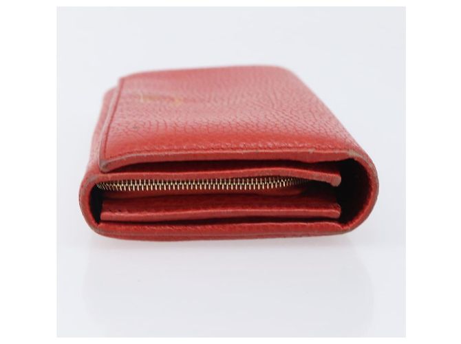 Portafoglio GUCCI in pelle rosso e oro 354498 Auth bs37289 D'oro - vista 6