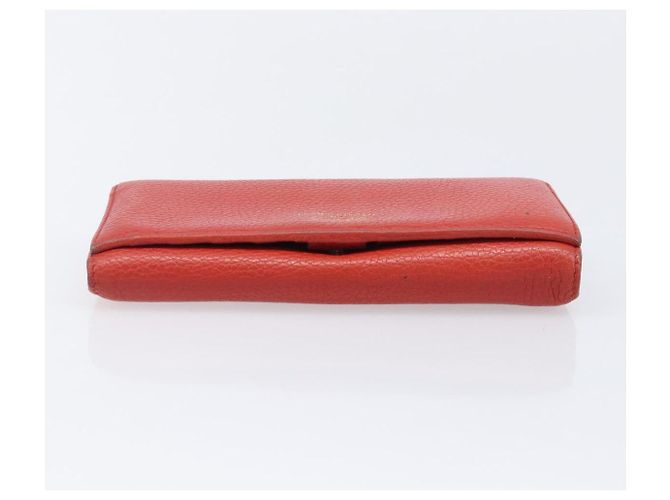 Portafoglio GUCCI in pelle rosso e oro 354498 Auth bs37289 D'oro - vista 8