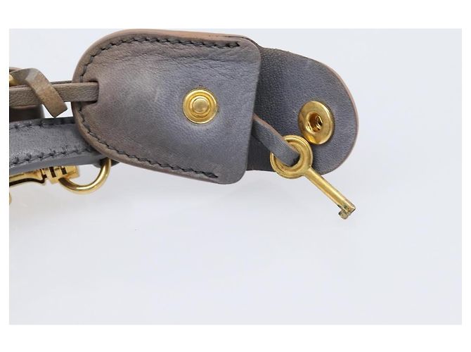 Borsa a mano Miu Miu in pelle 2way grigia tono oro Auth 167602V Marrone - vista 11