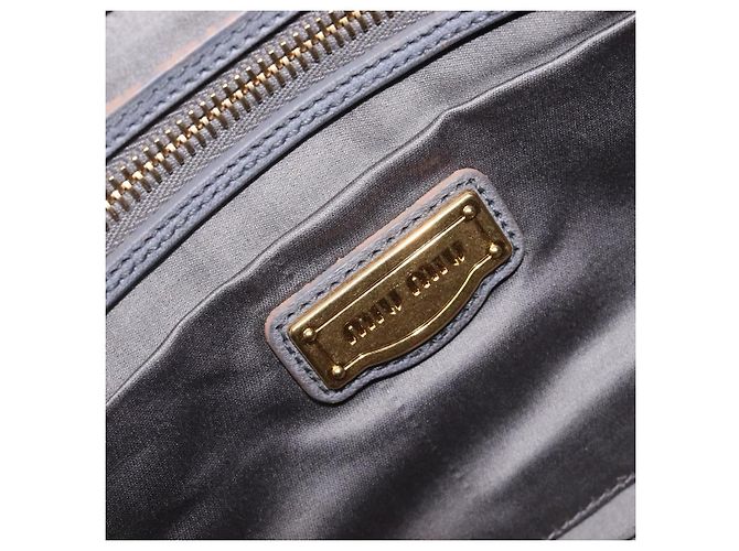 Borsa a mano Miu Miu in pelle 2way grigia tono oro Auth 167602V Marrone - vista 26