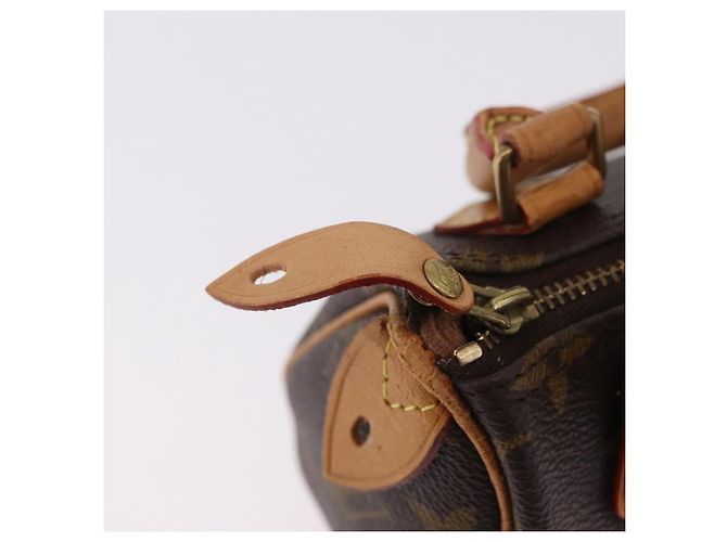 Borsa a mano LOUIS VUITTON Monogram Mini Speedy M41534 LV Auth ka6394 Monogramma - vista 21