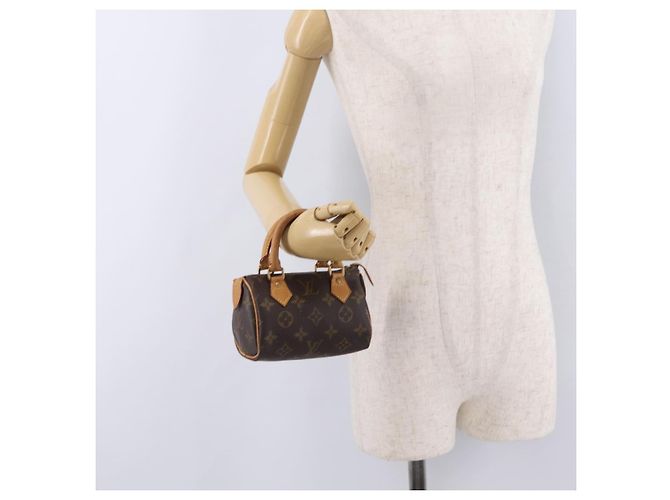 Borsa a mano LOUIS VUITTON Monogram Mini Speedy M41534 LV Auth ka6394 Monogramma - vista 24