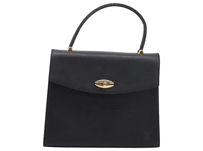 Borsa a mano LOUIS VUITTON Epi Malesherbes Nera M52372 LV Auth ep16058A Nero - vista 13