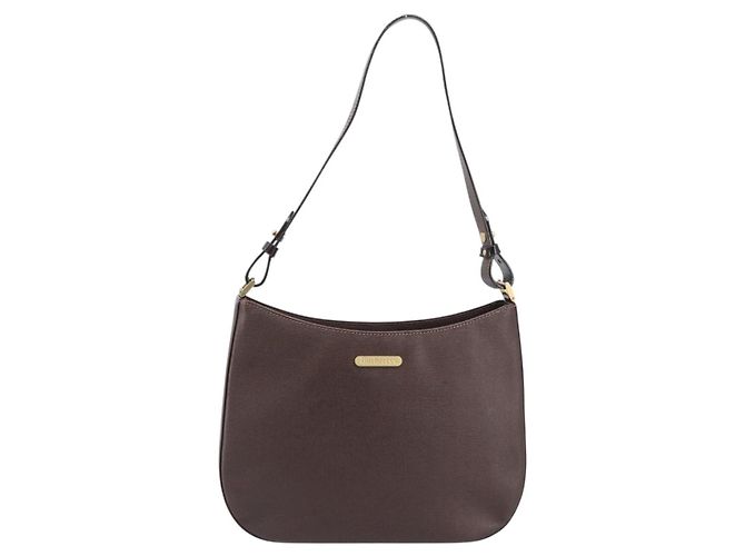 Borsa a tracolla Burberrys in pelle marrone e oro autentica ep16223 D'oro - vista 13