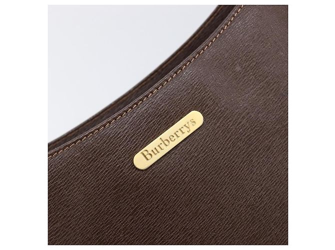Borsa a tracolla Burberrys in pelle marrone e oro autentica ep16223 D'oro - vista 17