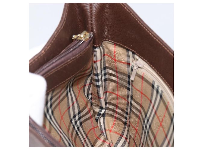 Borsa a tracolla Burberrys in pelle marrone e oro autentica ep16223 D'oro - vista 19