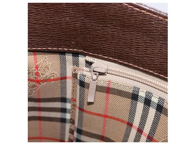 Borsa a tracolla Burberrys in pelle marrone e oro autentica ep16223 D'oro - vista 20