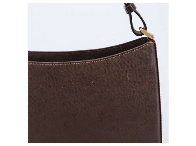 Borsa a tracolla Burberrys in pelle marrone e oro autentica ep16223 D'oro - vista 3