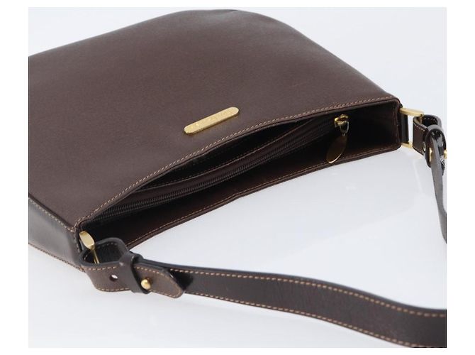Borsa a tracolla Burberrys in pelle marrone e oro autentica ep16223 D'oro - vista 7
