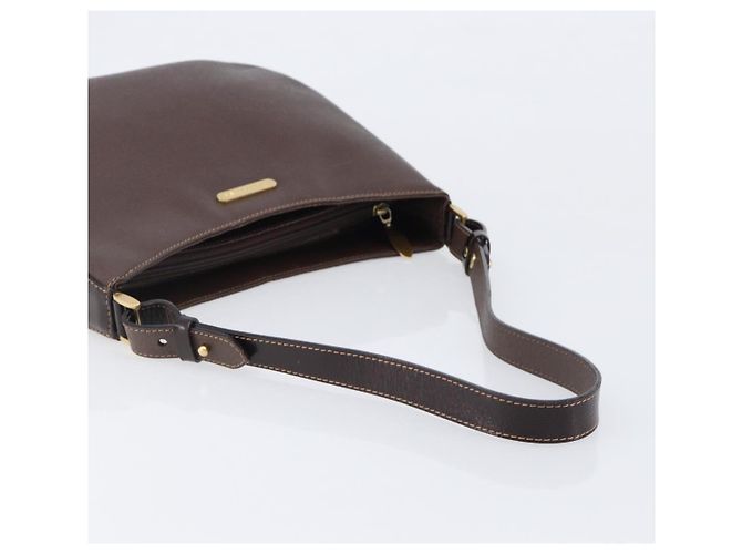 Borsa a tracolla Burberrys in pelle marrone e oro autentica ep16223 D'oro - vista 8
